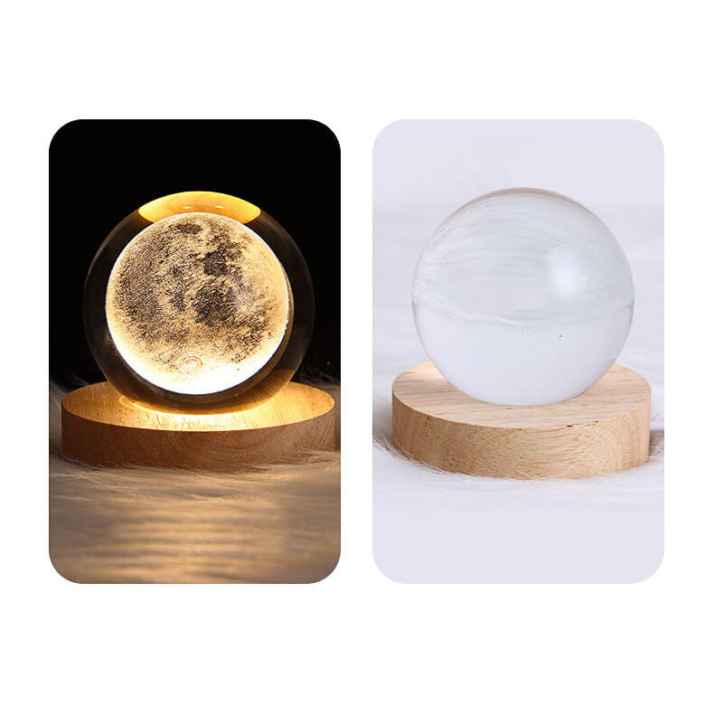 Creative Decorative Star System Crystal Ball USB LED Table Lamp