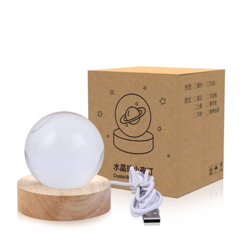 Creative Decorative Star System Crystal Ball USB LED Table Lamp