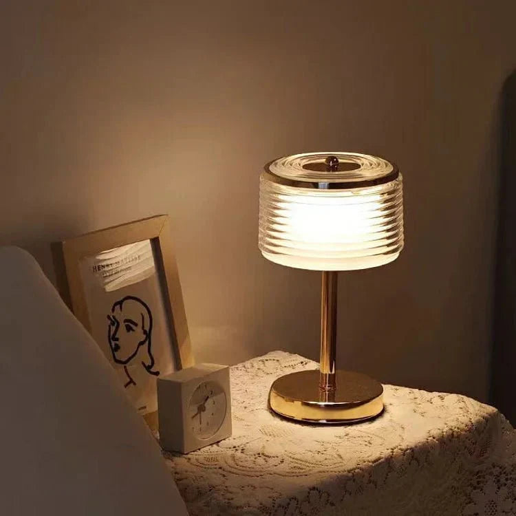 Modern Ring-Shaped LED Table Lamp - Stylish Mood Light for Living Room and Office