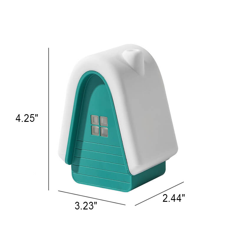 Modern Cartoon Snow House Silicone USB Rechargeable LED Table Lamp