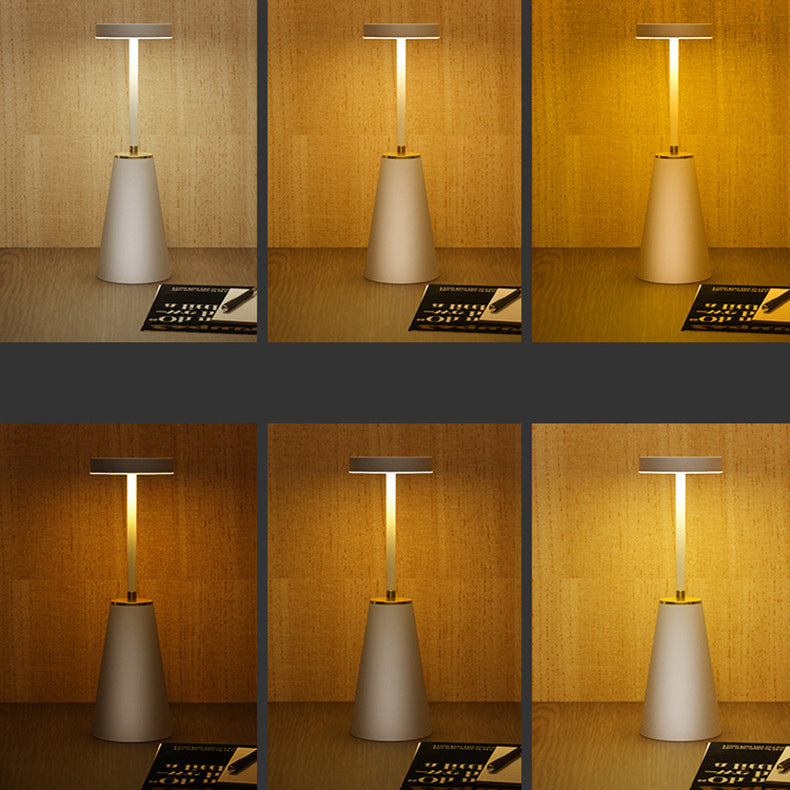 Modern Minimalist Cylindrical PC Iron LED Table Lamp for Living Room