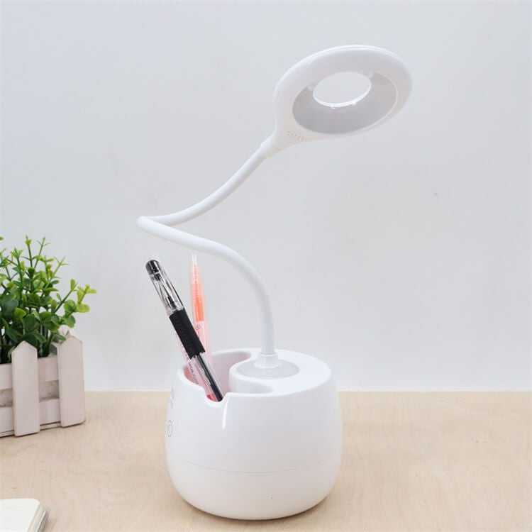 Kreative Einfachheit White LED Touch Rechargeable USB Desk Lamp