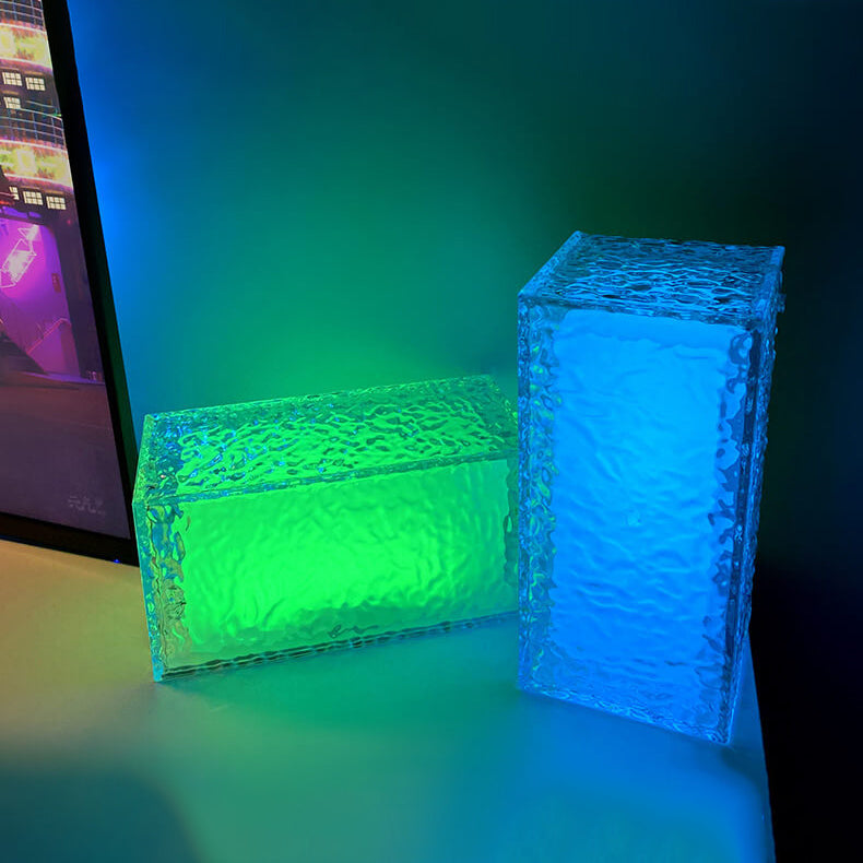 Kreative Ice Cube Acrylic RGB LED Decorative Table Lamp