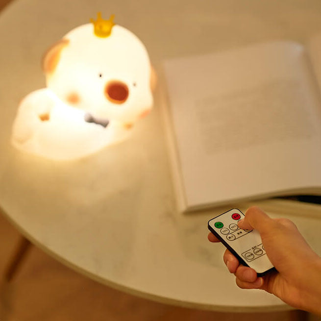 Cute Pig Silicone LED Night Light Table Lamp