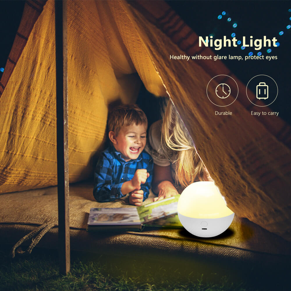LED Round Ball Night Light 16 Colors Remote Touch Lamp