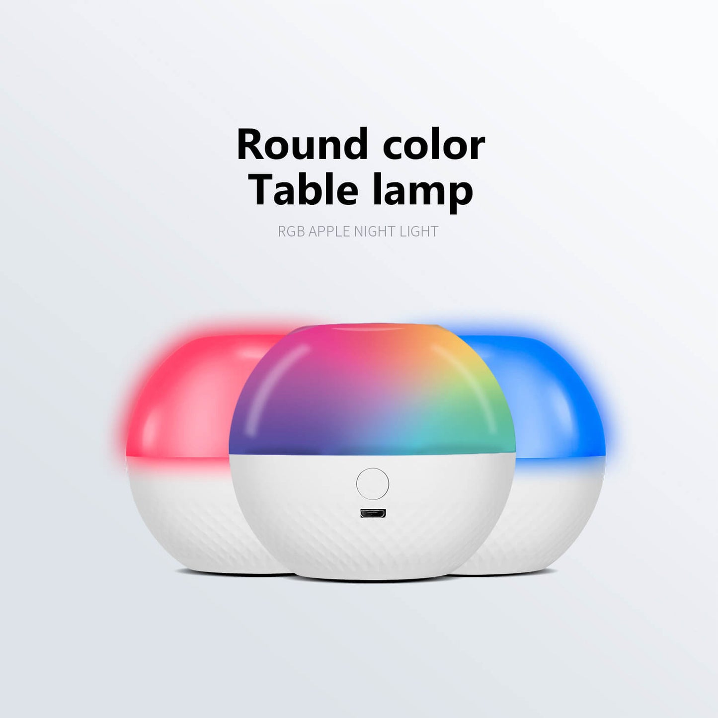 LED Round Ball Night Light 16 Colors Remote Touch Lamp