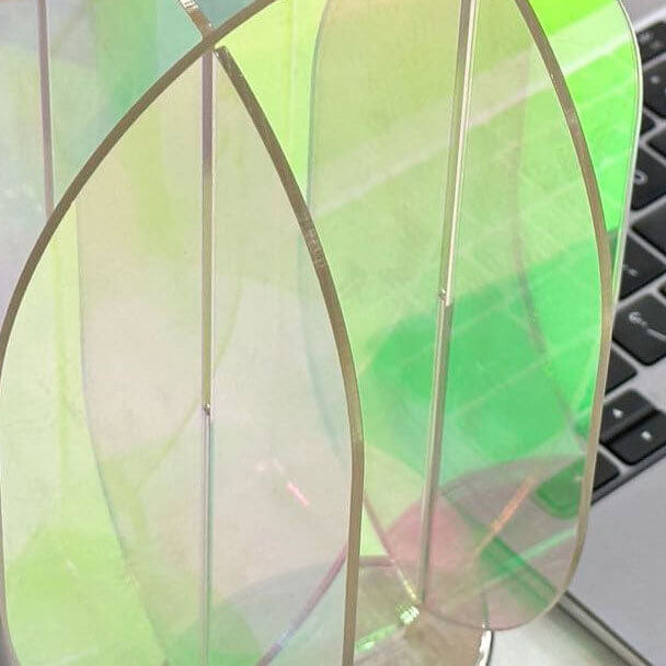 Modern Clear Dazzle Acrylic Geometric LED Art Table Lamp