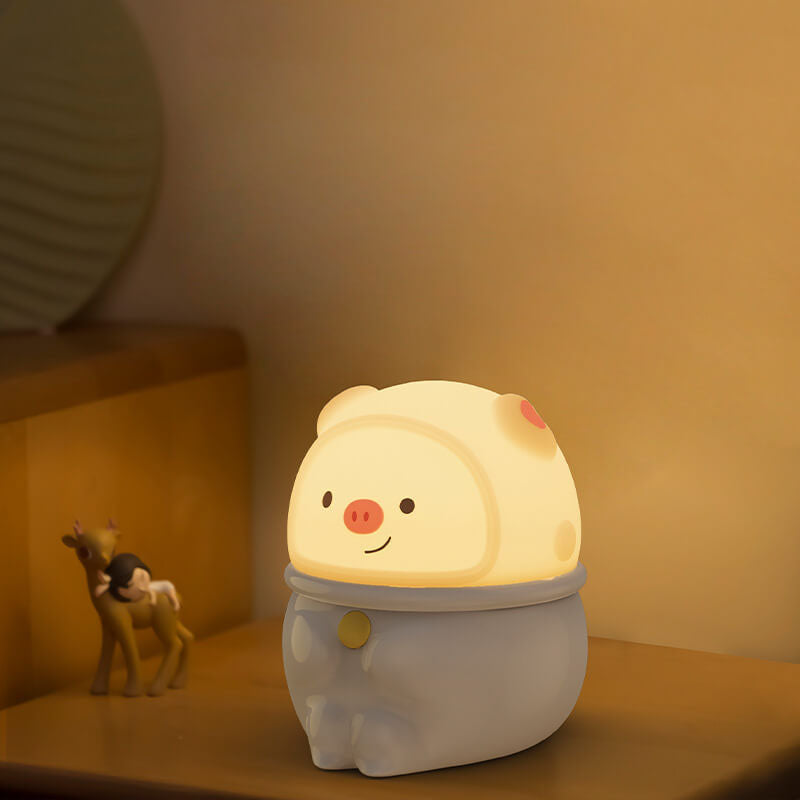 Cartoon Creative Silicone Panda Pig USB LED Night Light Lamp