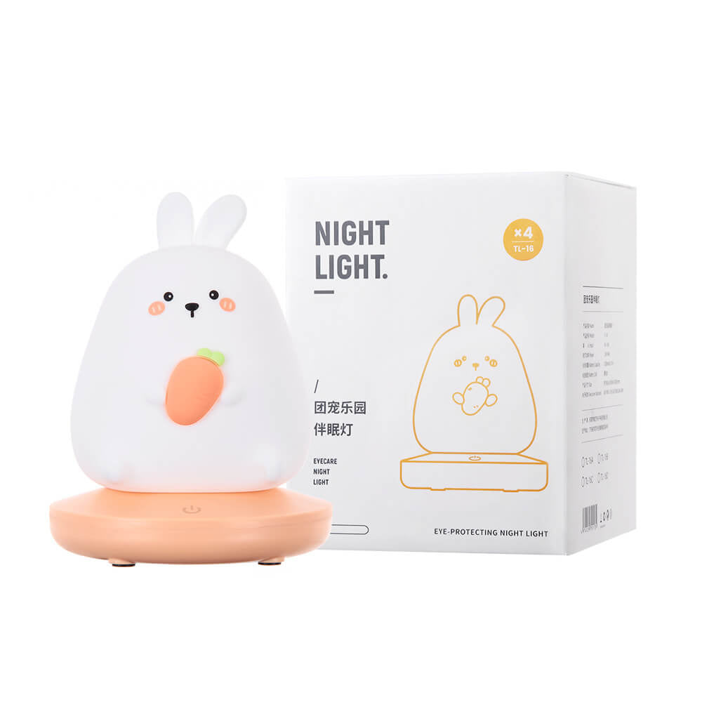 Kreative Silikon Animal USB Rechargeable Night Lamp Table Lamp