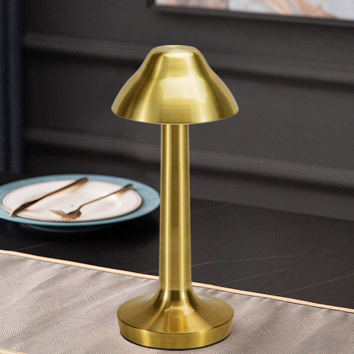 Moderne Retro Single Colour Iron USB Touch LED Table Lamp
