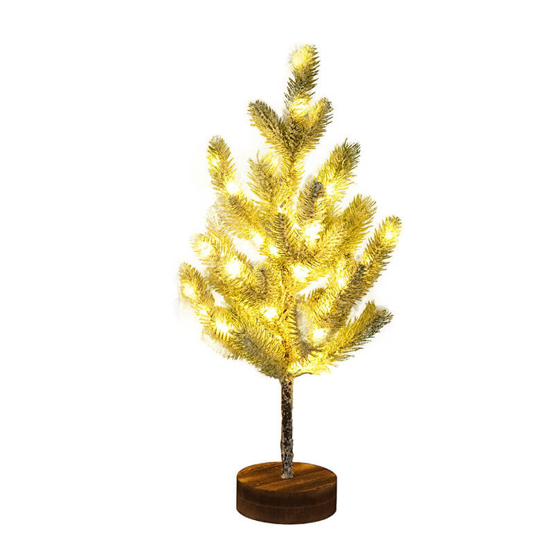 Christmas Decorative Cedar Needle Simulated Tree Light Battery Table Lamp
