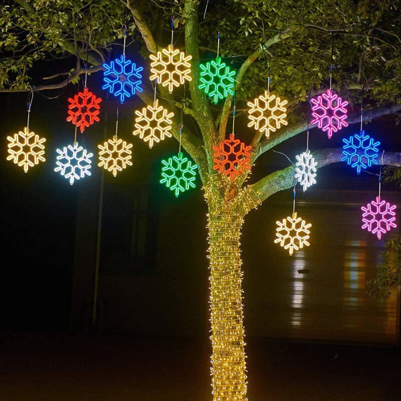 Christmas LED Waterproof Snowflake Light for Outdoor Decor