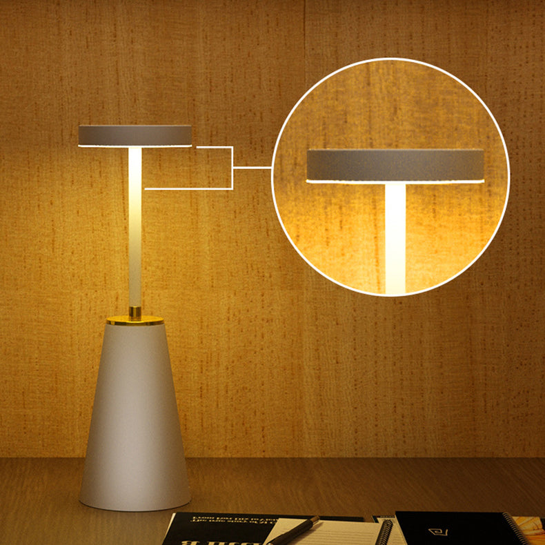Modern Minimalist Cylindrical PC Iron LED Table Lamp for Living Room