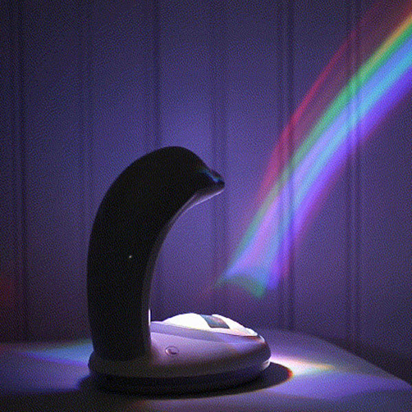 Kreative Dolphin Projection Rainbow LED USB Night Light Lamp