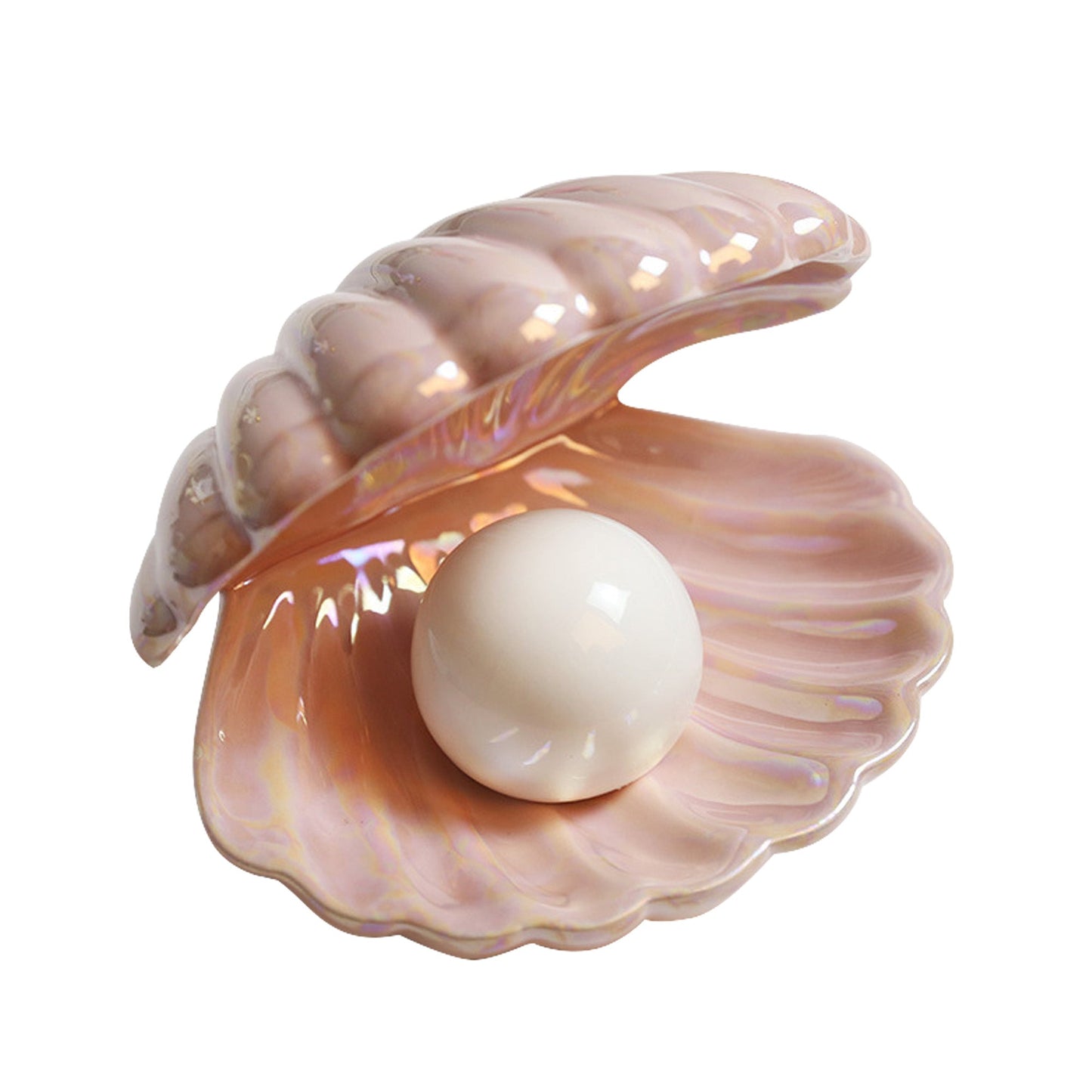 Ceramic Pearl Night Light - Elegant Shell Design, Gift Idea