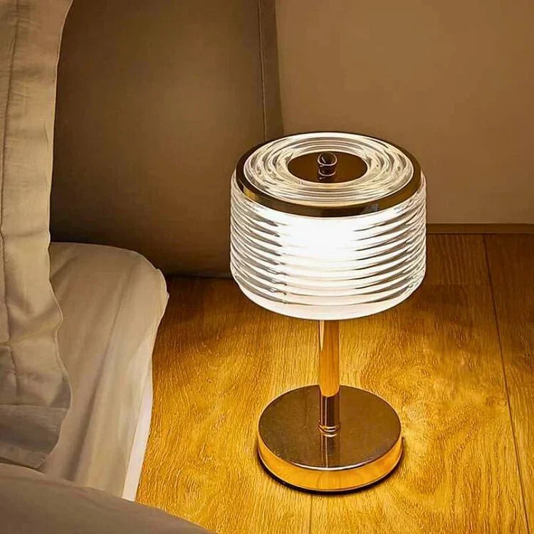 Modern Ring-Shaped LED Table Lamp - Stylish Mood Light for Living Room and Office