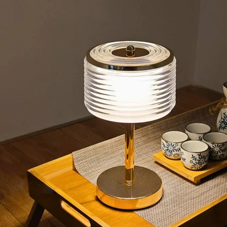 Modern Ring-Shaped LED Table Lamp - Stylish Mood Light for Living Room and Office
