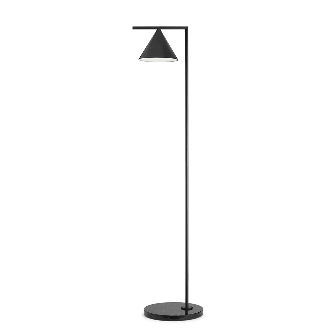 Captain Flint Floor Lamp with Marble Base and LED Light
