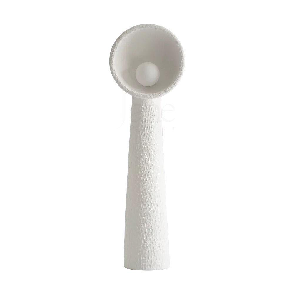 Echo Sculptural Floor Lamp - LED Minimalist Design, White