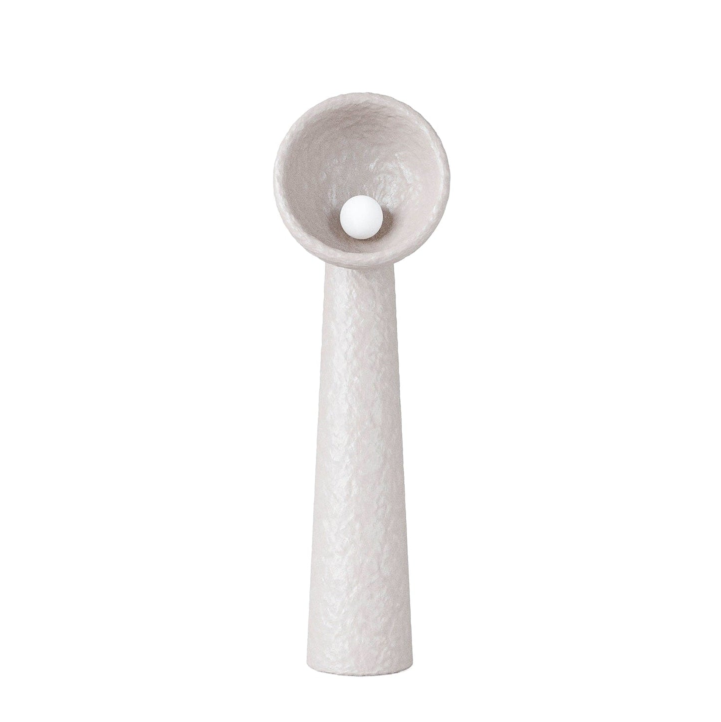 Echo Sculptural Floor Lamp - LED Minimalist Design, White