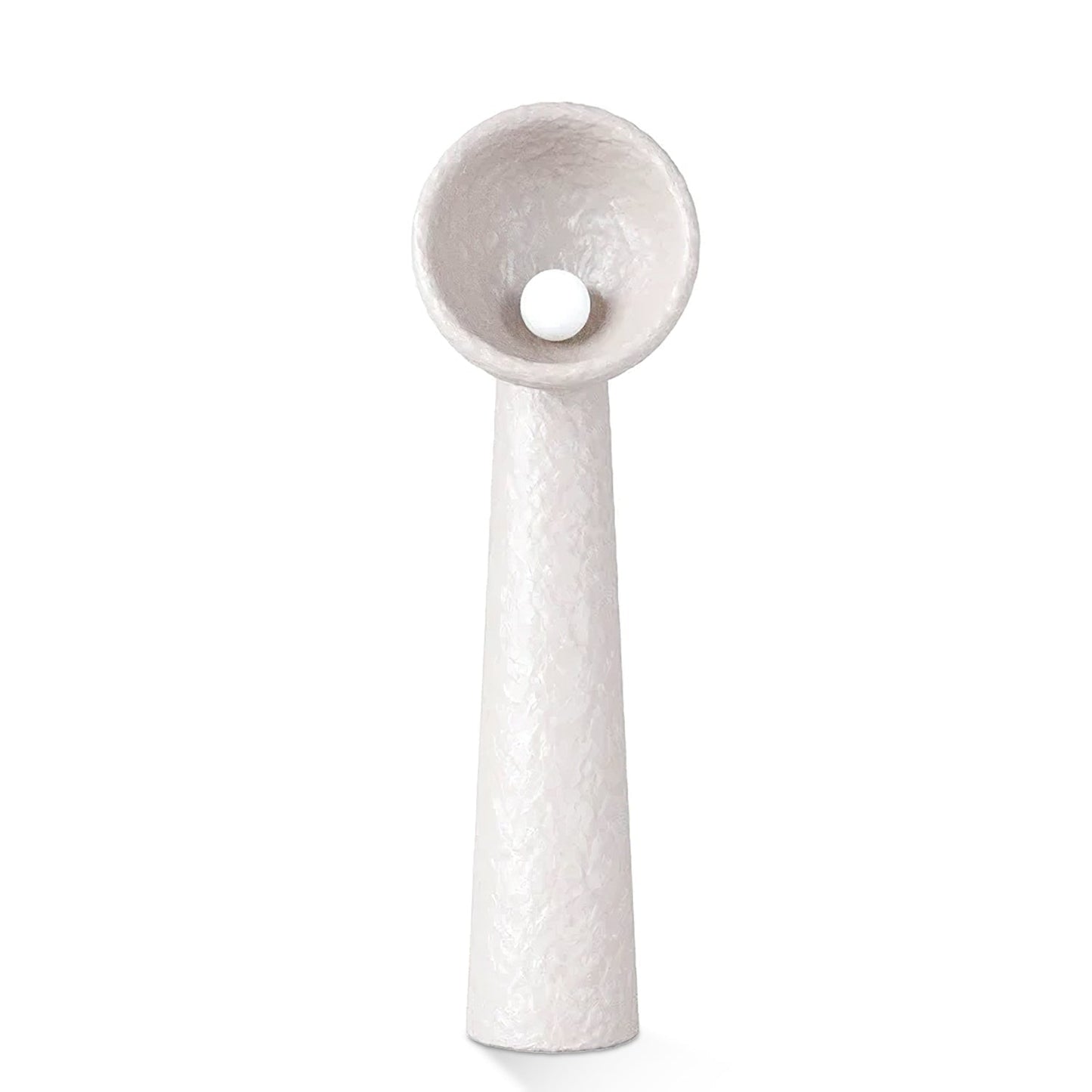 Echo Sculptural Floor Lamp - LED Minimalist Design, White