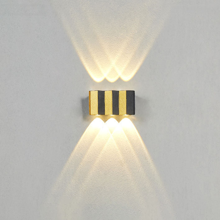 Modern Luxury Gold Aluminium Outdoor Waterproof LED Wall Light
