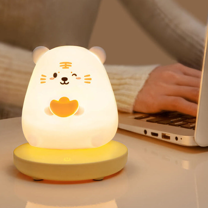 Kreative Silikon Animal USB Rechargeable Night Lamp Table Lamp