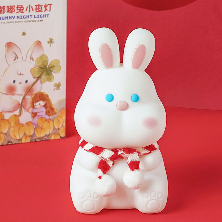 Kreative Cartoon Rabbit Silicone USB LED Night Light Lamp