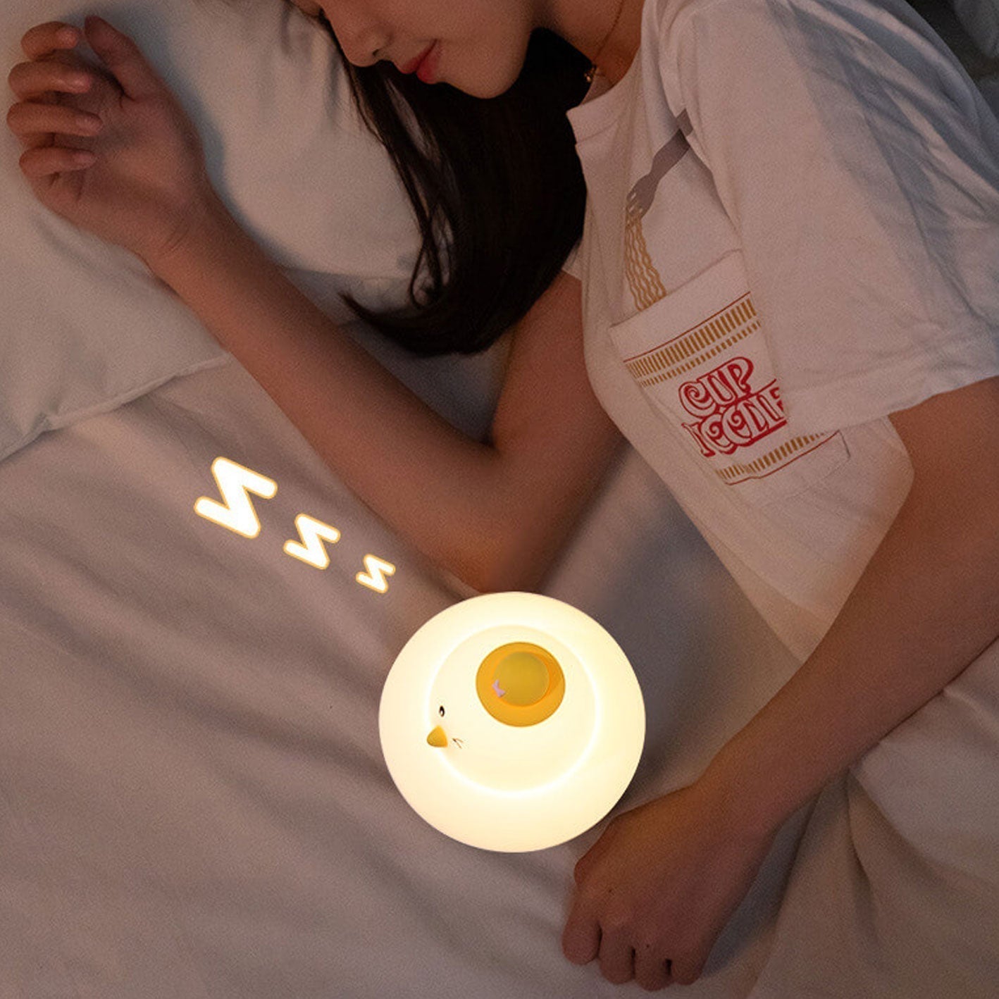 Funny Silicone Cute Little Chicken LED Night Light Table Lamp