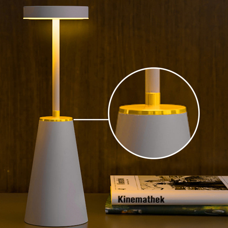 Modern Minimalist Cylindrical PC Iron LED Table Lamp for Living Room