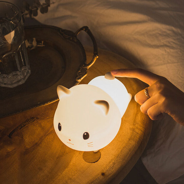 Kreative Sweet Cat Silicone USB LED Night Light Table Lamp