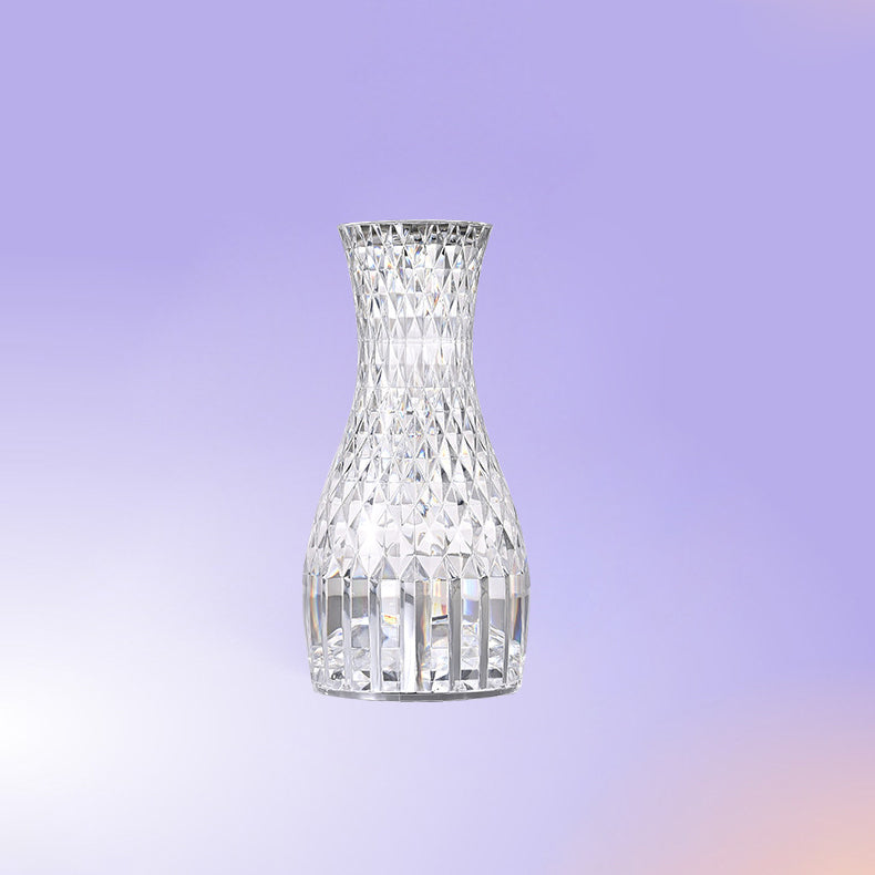 Moderne Art Deco Acrylic Bottle Design USB LED Table Lamp