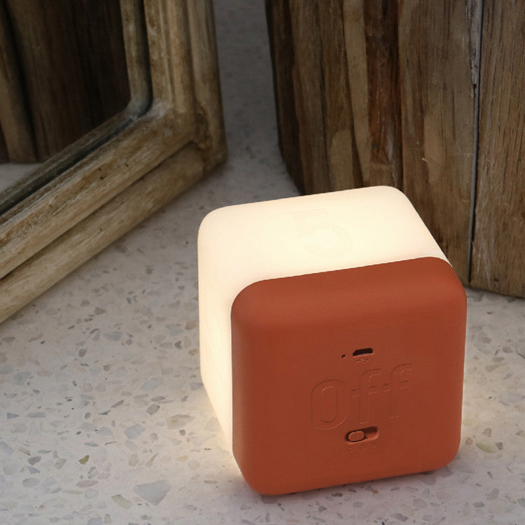 Modern Magic Cube Timer Night Light USB Rechargeable LED Lamp
