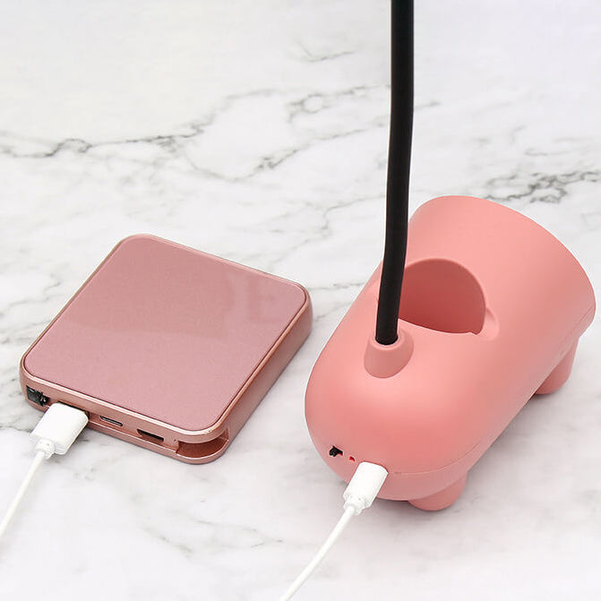Cartoon Creative Rabbit LED Touch USB Desk Lamp Holder