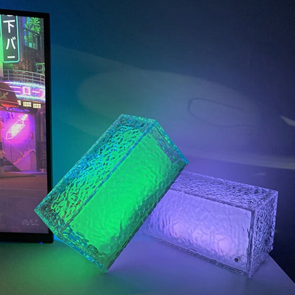 Kreative Ice Cube Acrylic RGB LED Decorative Table Lamp