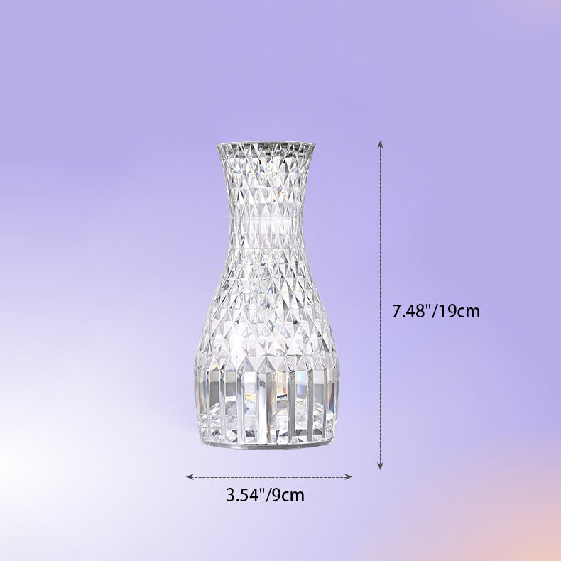 Moderne Art Deco Acrylic Bottle Design USB LED Table Lamp