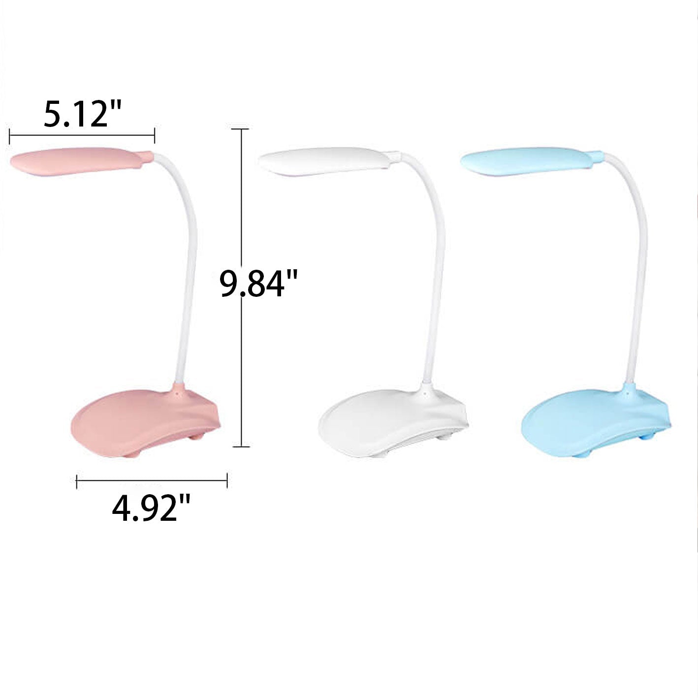 Kreative Foldable Rechargeable LED Touch Desk Lamp