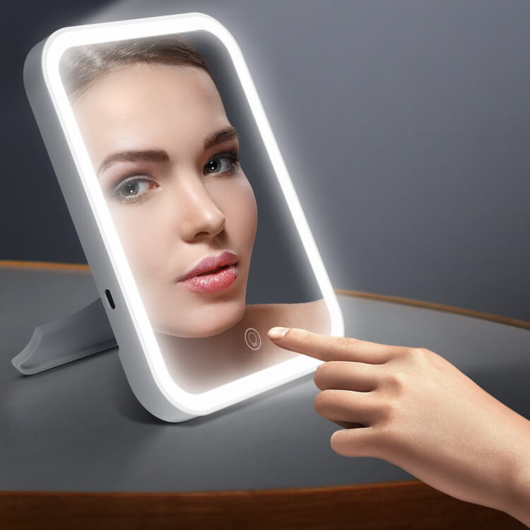 LED Make-Up Mirror Touch Sensitive Portable Makeup Mirror