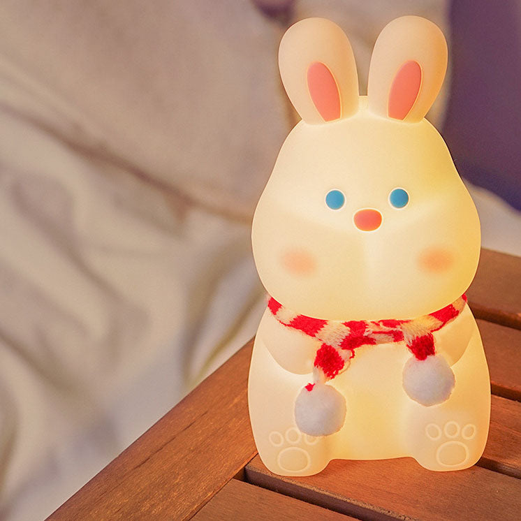 Kreative Cartoon Rabbit Silicone USB LED Night Light Lamp
