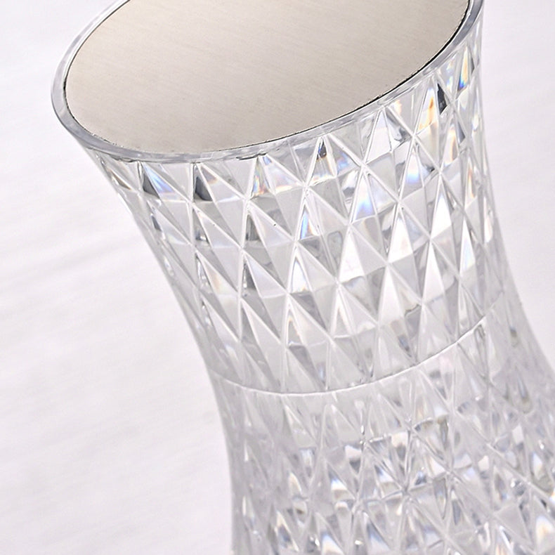Moderne Art Deco Acrylic Bottle Design USB LED Table Lamp