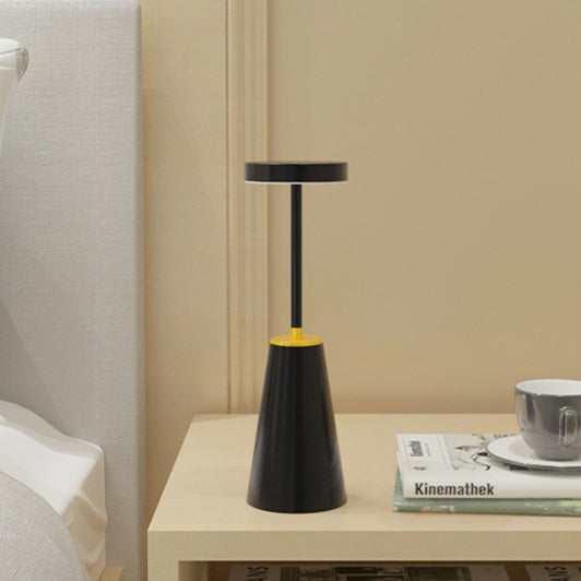 Modern Minimalist Cylindrical PC Iron LED Table Lamp for Living Room