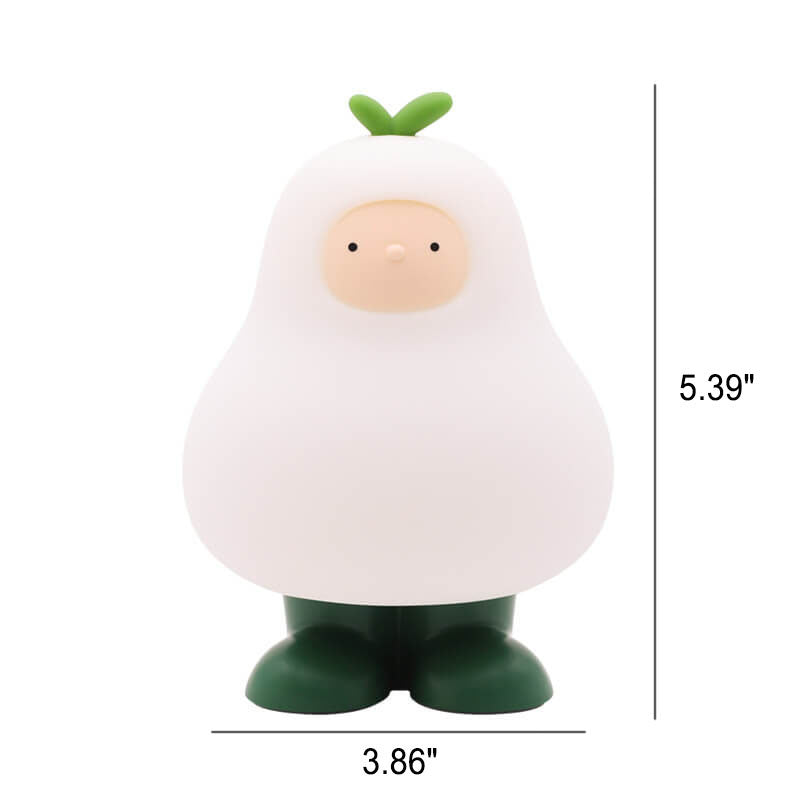 Kreative Cartoon Pear Silicone LED Night Light Table Lamp
