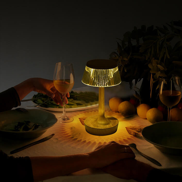 Kreative Kristall-Pilz LED Night Light Table Lamp