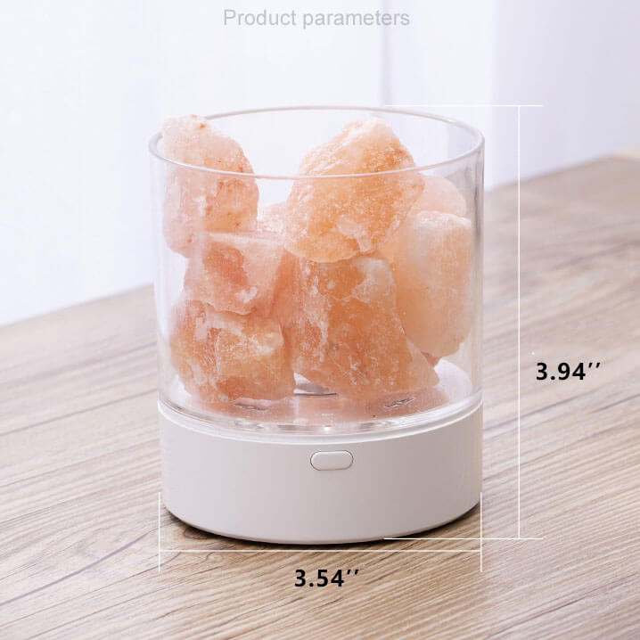 LED Salt Lamp Flame Cup Night Light Table Lamp - Multicolor
