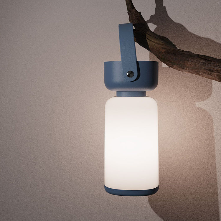 Modern Simplicity Waterproof Portable Plastic ABS Cylinder LED Table Lamp Outdoor Light for Patio