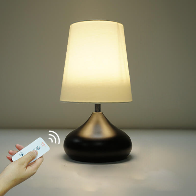 Modern Simple ABS Shade LED Table Lamp with Multiple Switch Options
