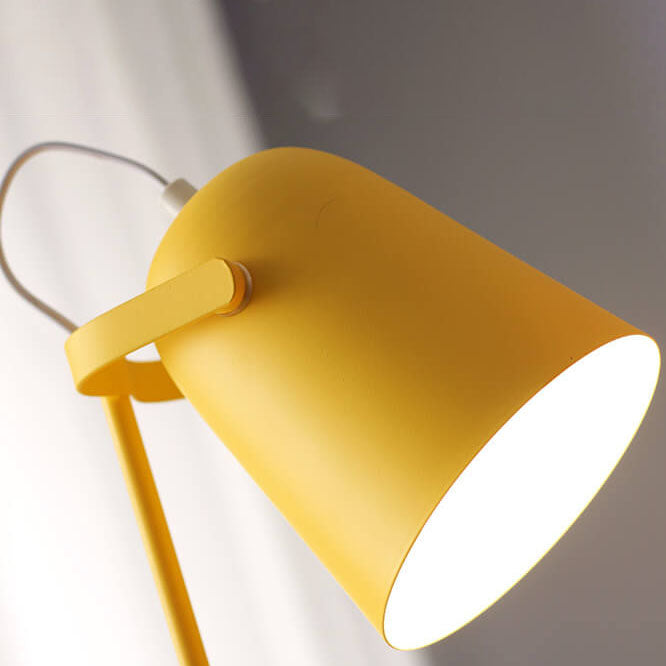 Nordic Macaron Colour Creative Iron Bucket Design 1-Light Table Lamp