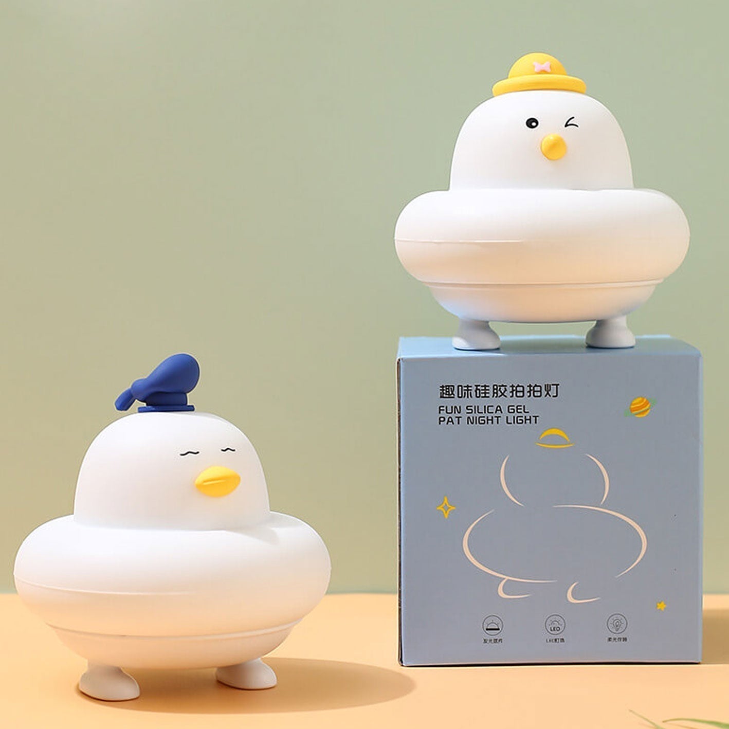 Funny Silicone Cute Little Chicken LED Night Light Table Lamp