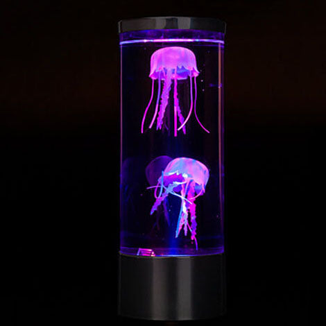 Bunte Qualle Night Lamp Cylindrical LED Night Light