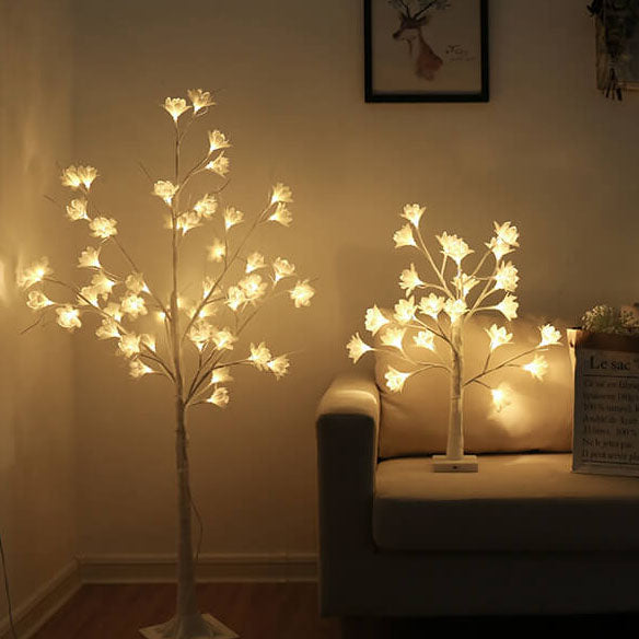 64 LED Copper Wire Orchid USB Rechargeable Tree Lamp